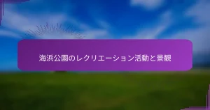 海浜公園のレクリエーション活動と景観