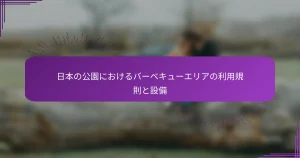 日本の公園におけるバーベキューエリアの利用規則と設備
